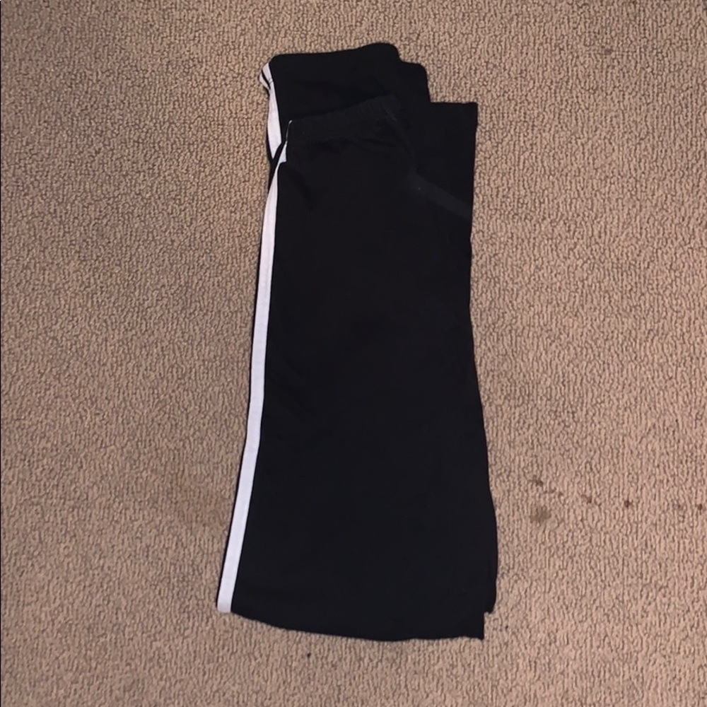 John Galt Black and White Stripped Pants